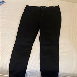 Black Straight-Leg Pants